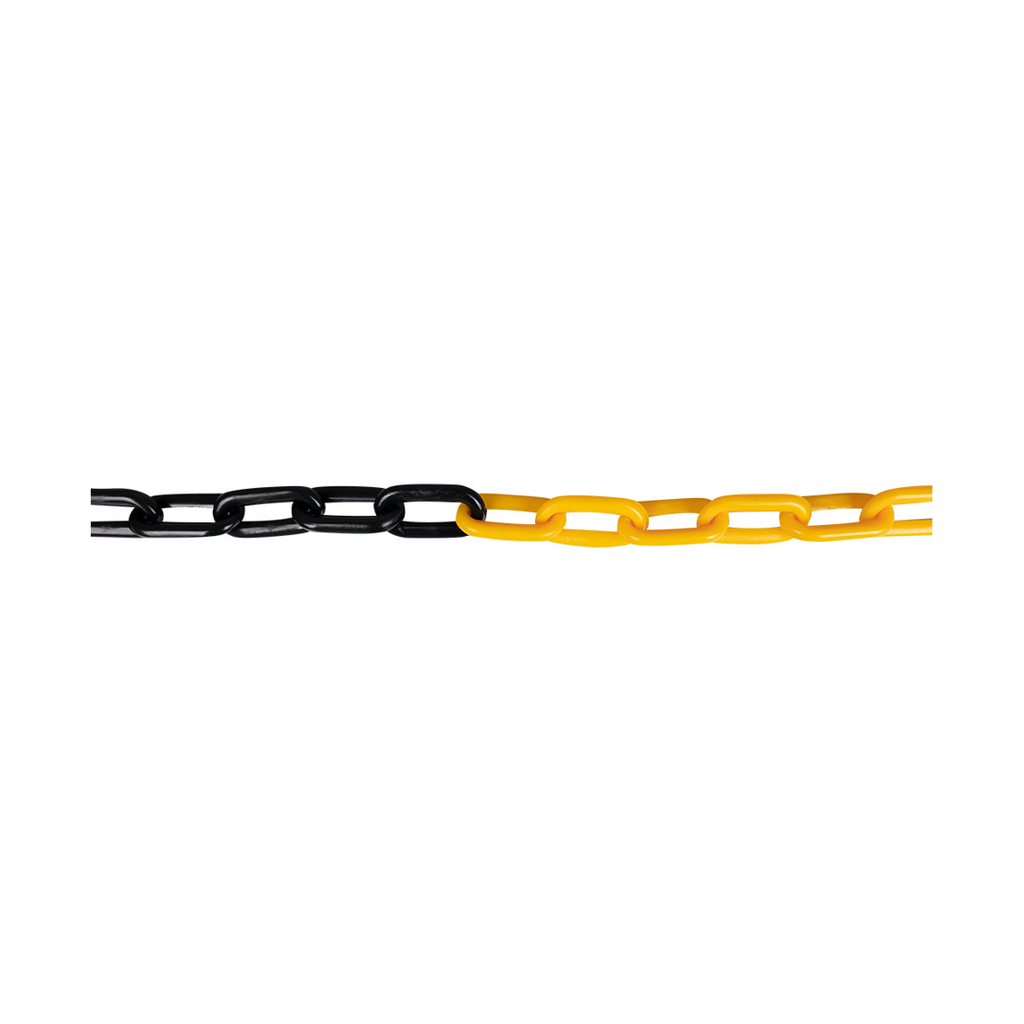 Chaîne en plastique noir et jaune 7M 