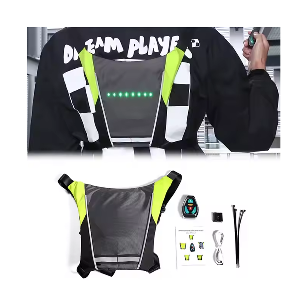 Gilet clignotant led vélo