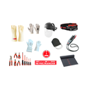 Kit interventions électriques BT, NF C18-510 BR, BE, BC, B1, avec écran facial