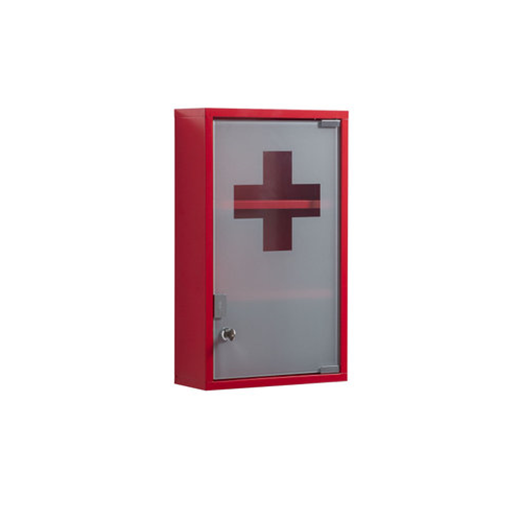 Armoire à pharmacie design rouge