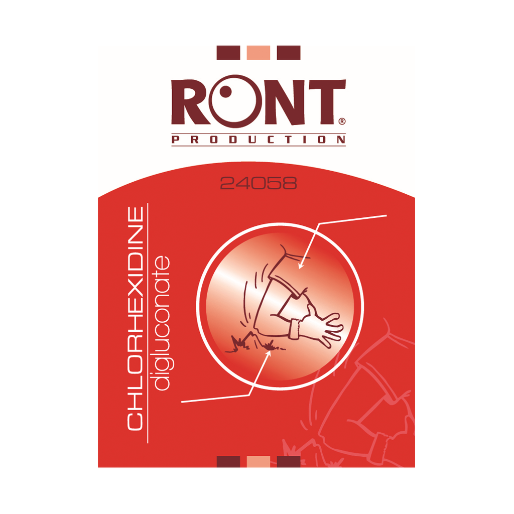 Lot de 30 compresses nettoyantes à la chlorhexidine 2 ml