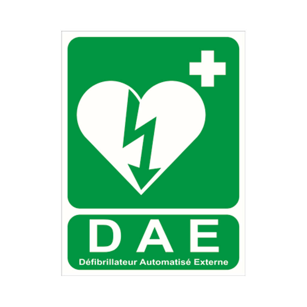 [PP-IFA-PS-DF] Panneau de signalisation : Défibrillateur