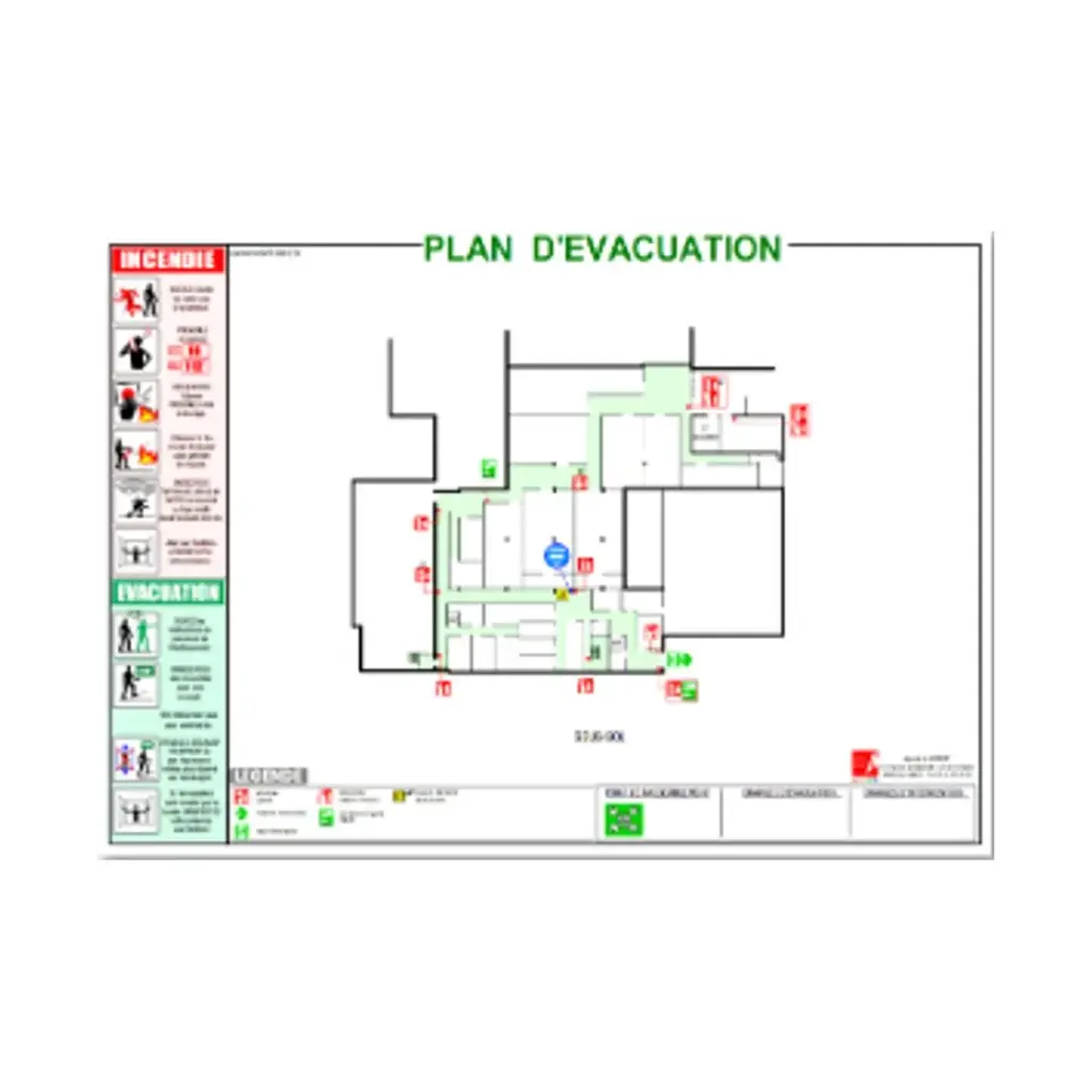 [PP-DRP-PE-FA3] Plan d'évacuation A3 fichier PDF
