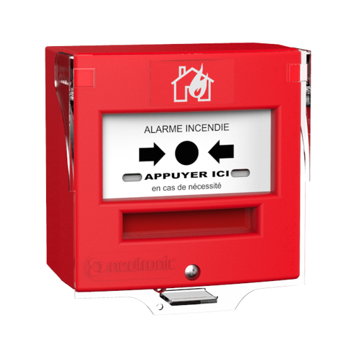 [PP-NEU-DM-RAC] Déclencheur manuel ROUGE avec capot