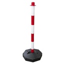 Poteau de balisage rouge et blanc - 850 mm