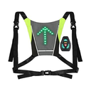 Gilet clignotant LED pour vélo avec télécommande