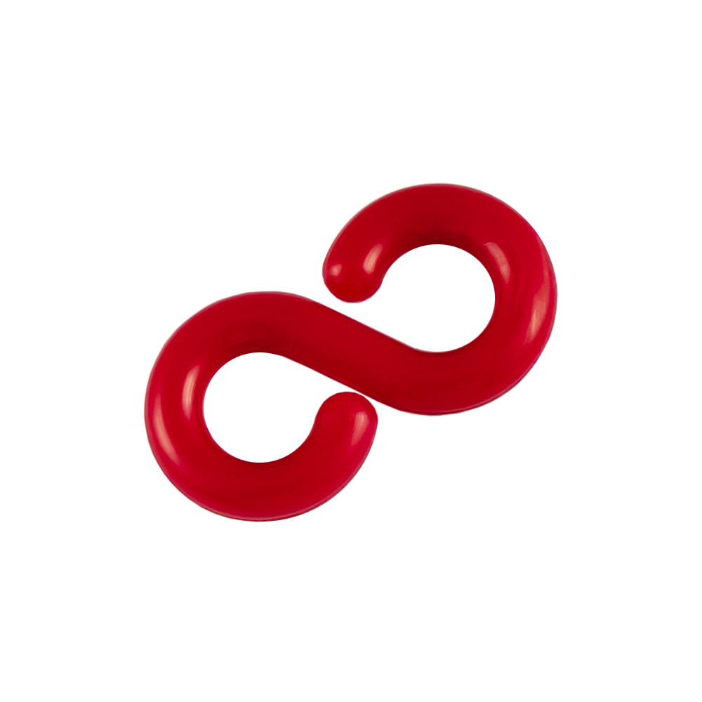 Maillon de raccordement rouge pour chaîne de balisage