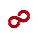 Maillon de raccordement rouge pour chaîne de balisage