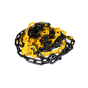 Chaîne en plastique noir et jaune 7M 