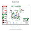 Plan d’évacuation A3 - PVC éco 100 % recyclé 3 mm