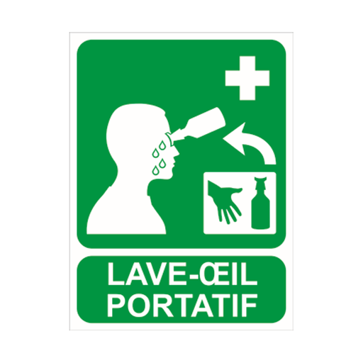 [PP-IFA-PS-LO] Panneau de signalisation : Lave œil portatif