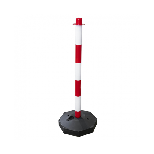 [PP-JBM-PP-BRC] Poteau en plastique rouge et blanc