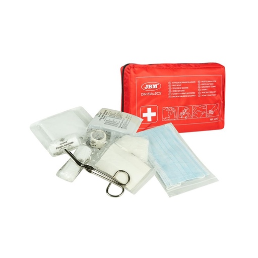 [PP-JBM-TDS-CR] Trousse de secours DIN13164:2022 - Rouge