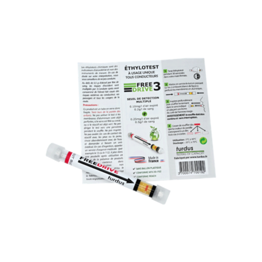 [PP-TUR-ESB-F3] Lot de 250 Éthylotests sans ballon FREEDRIVE 3